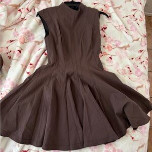 Zara Chocolate Brown Mini Dress